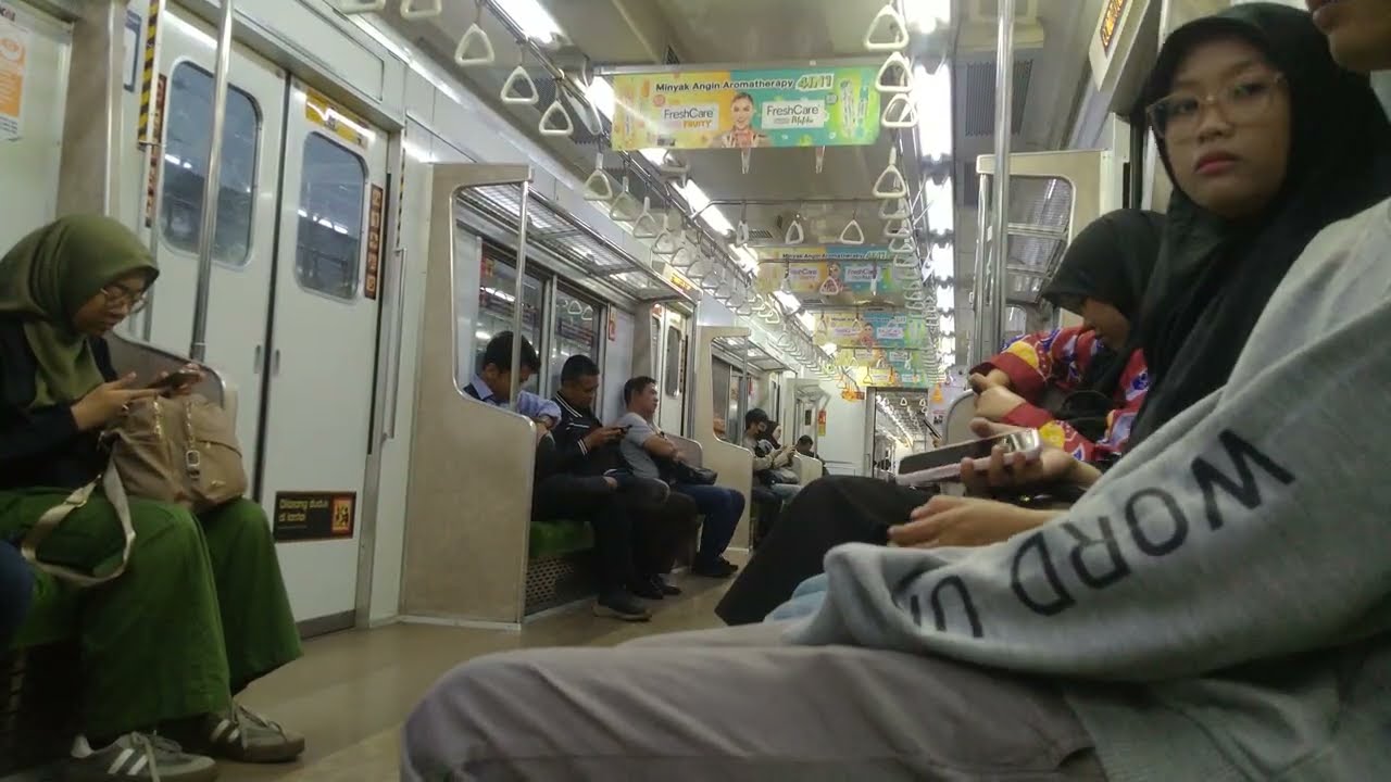 KRL Commuter Line 東京メトロ6000系6101F • 6701 [Ride] インテリア展望 Bogor→Cilebut