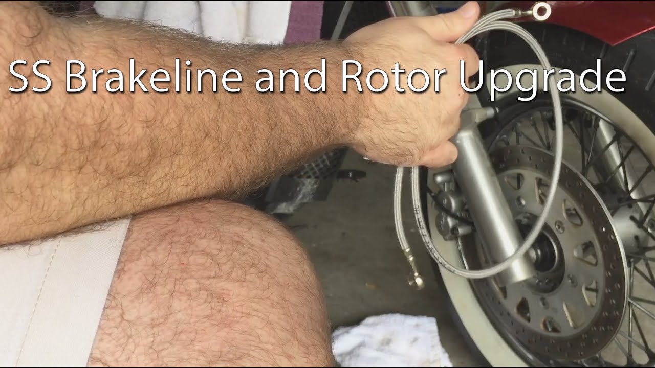 How To Replace A Motorcycle Rotor And Install Stainless Steel Brake Lines