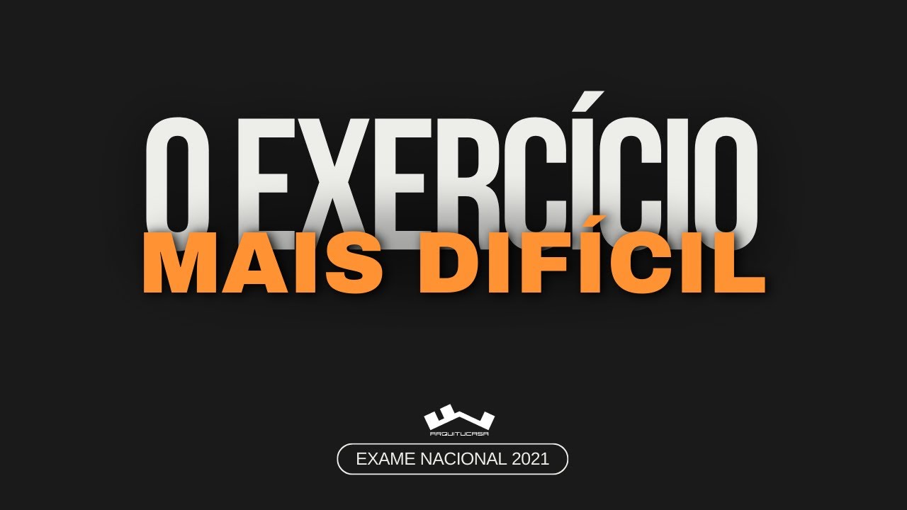 Os meus ALUNOS disseram ser o Exercício MAIS DIFÍCIL de 2021 [Resolução Simples]