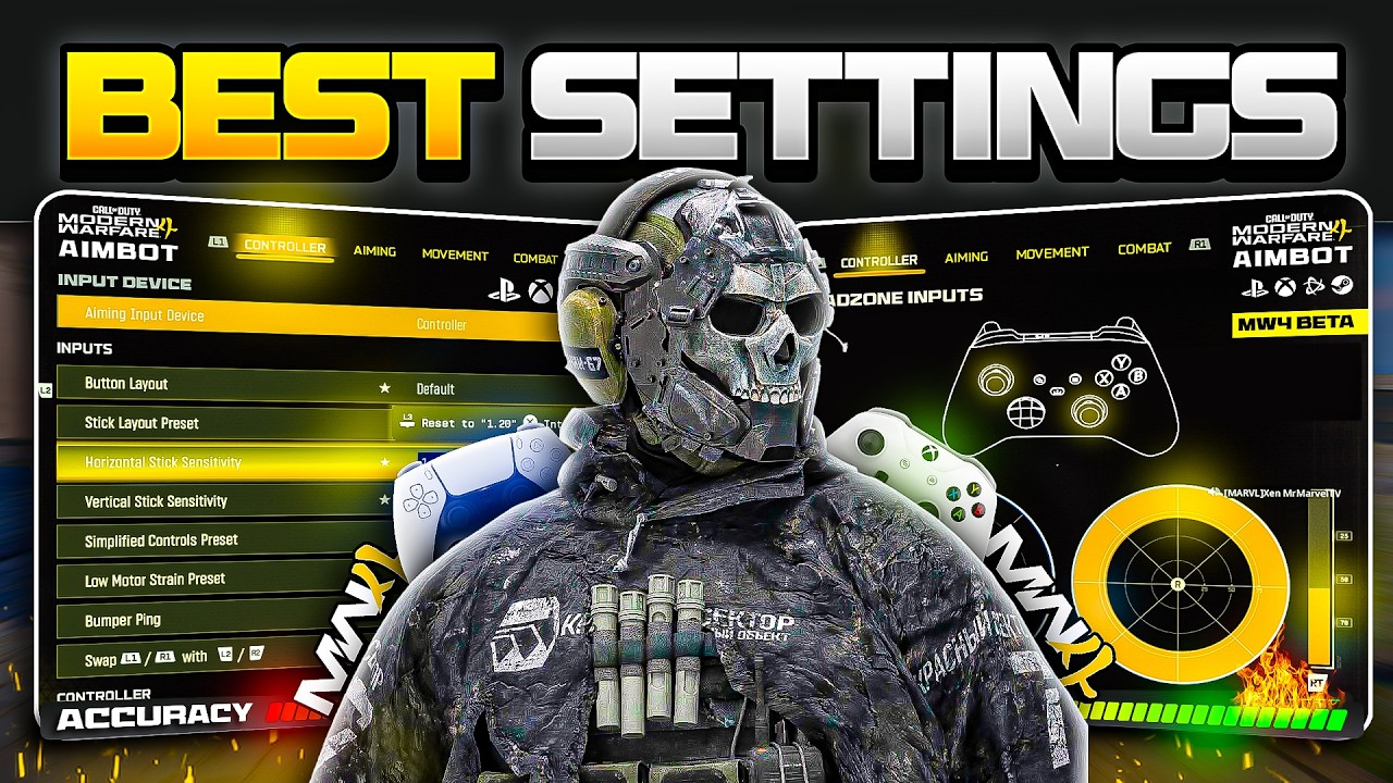the BEST *BROKEN* Settings in MW4! (MW4 BEST Settings)