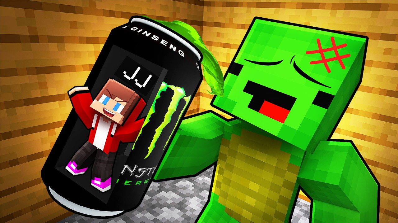 JJ Hide Inside MONSTER ENERGY To Prank Mikey in Minecraft (Maizen)