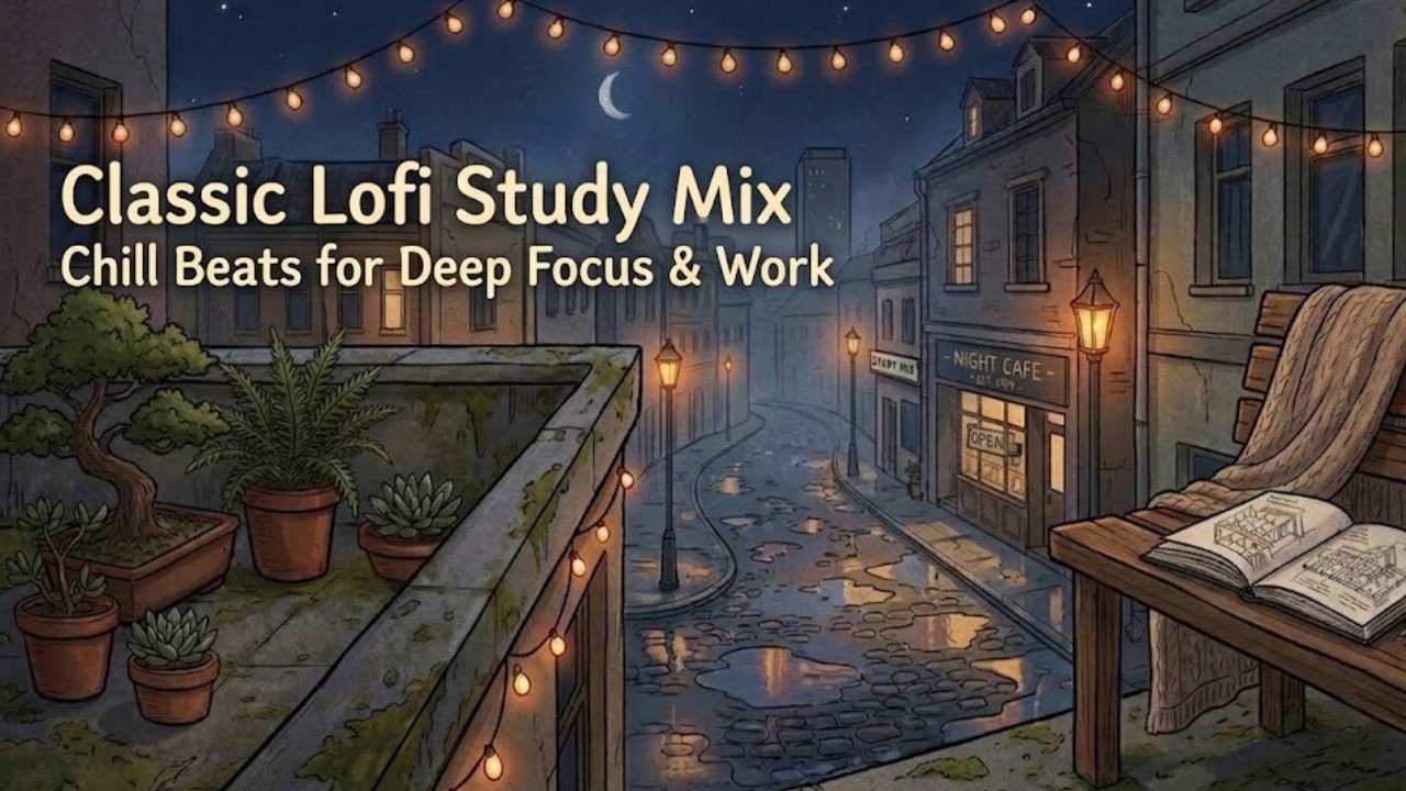 2 Hour Classic Lofi Study Mix 📚 Chill Beats for Deep Focus & Work