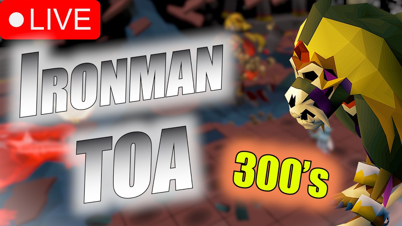 Ironman TOA Grind for Fang! | Expert Raid | Live | OSRS Ironman Progression Series