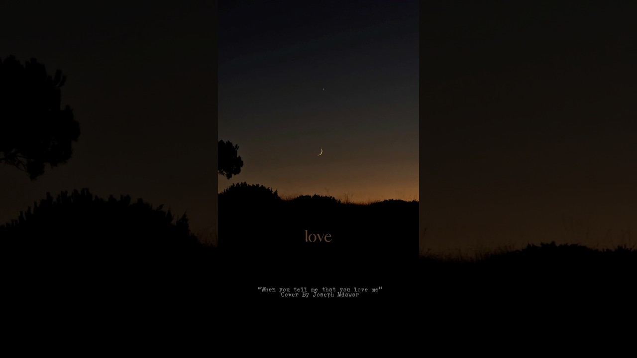 When you tell me that you love me cover by joseph mdawar