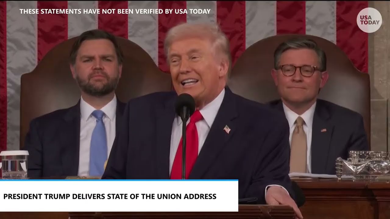 Trump State of the Union speech: Full 2026 address before Congress and nation