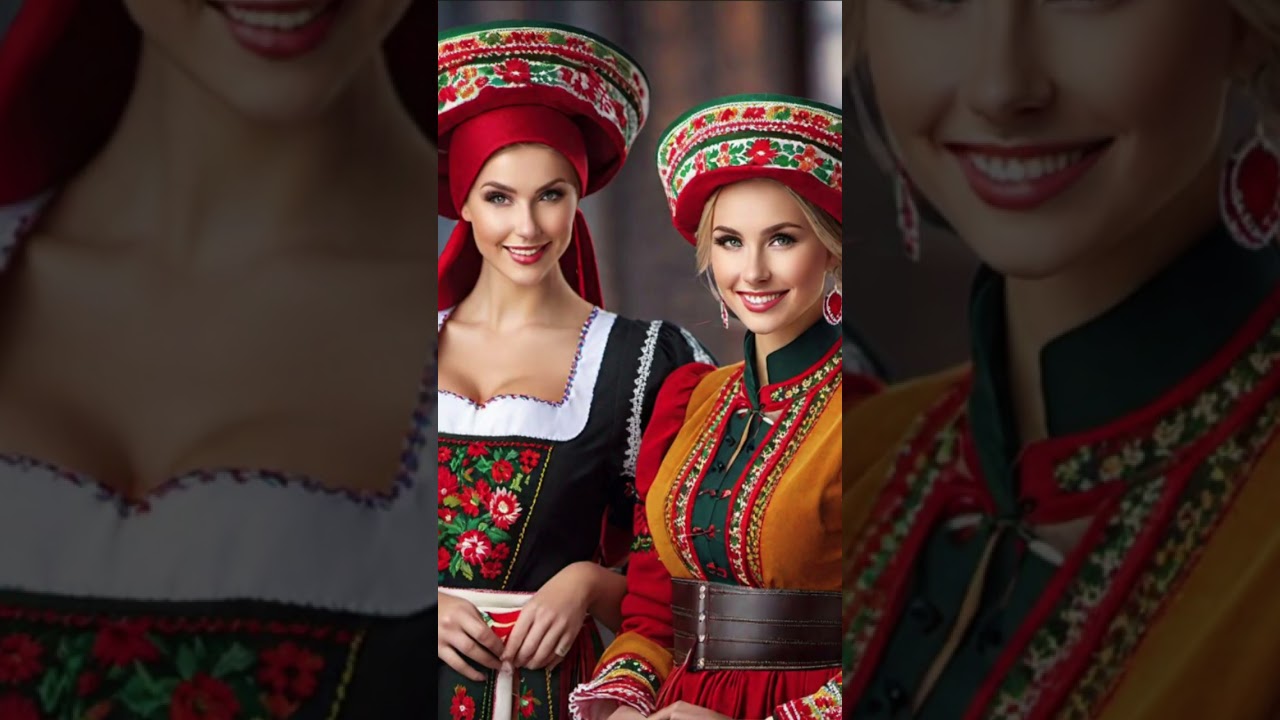 Traditional Slavic Fashion Part 4 💫 #fashion #culture #traditional #slavic