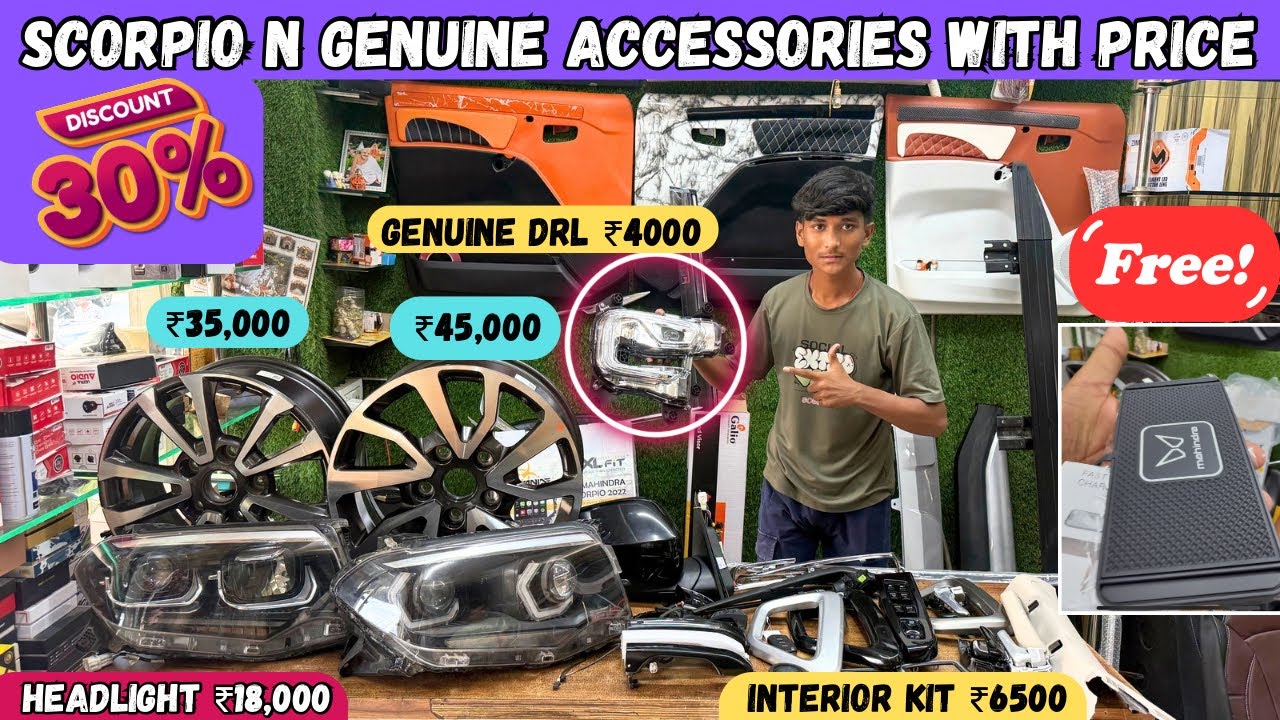 SCORPIO N Z2 GENUINE ACCESSORIES WITH PRICE✅SCORPIO N MODIFICATION✅MAHINDRA SCORPIO N Z2 ACCESSORIES