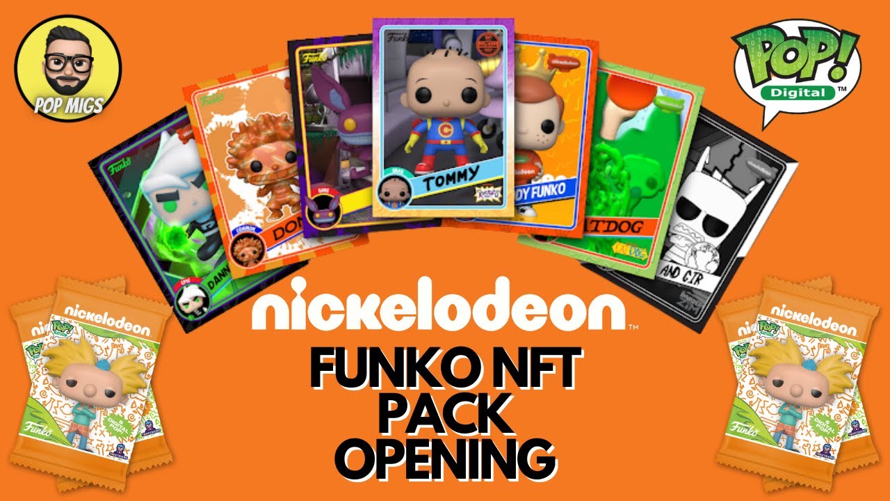 Ripping Open Some Nickelodeon Funko NFT Packs | I Pulled A Redeemable!