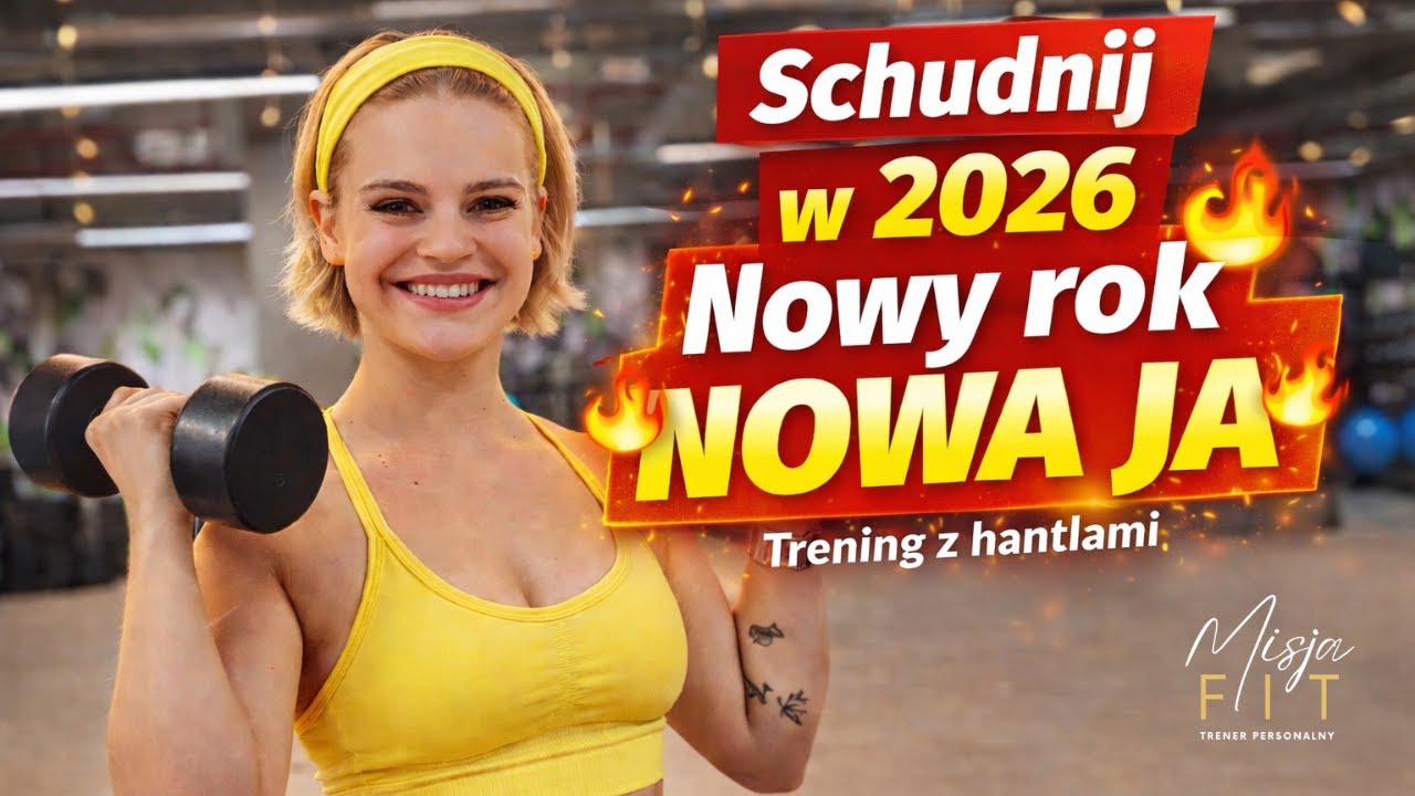 🎉NOWY ROK NOWA JA - Odchudzający trening całego ciała z hantlami | Spal tłuszcz i schudnij 🔥