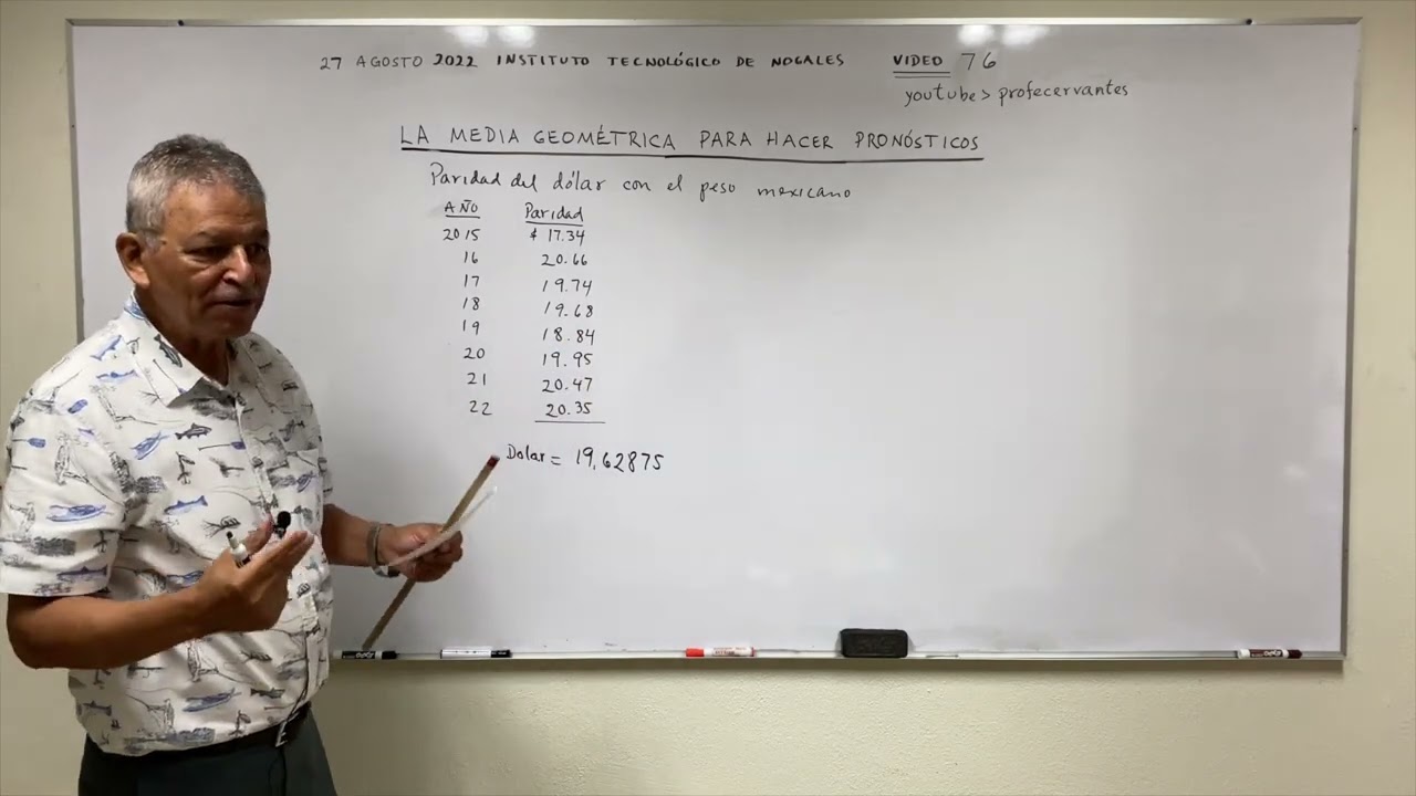 LA MEDIA GEOMÉTRICA PARA HACER PRONÓSTICOS