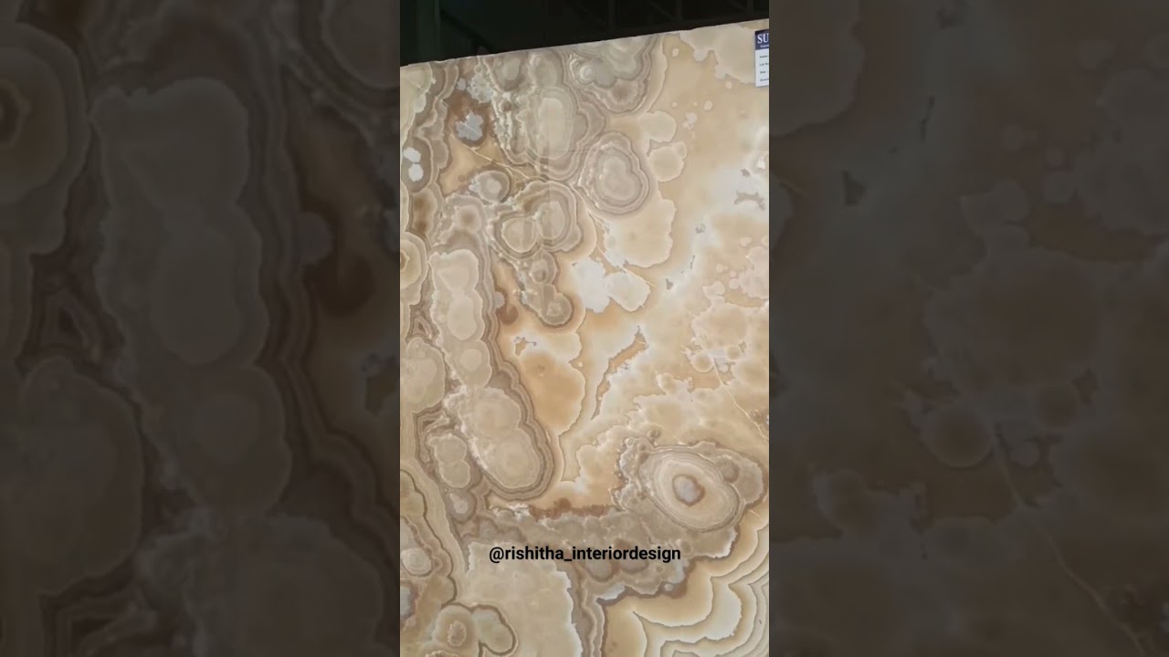 Natural Stone - Onyx marble. Onyx marbles gives that luxurious look. It can be used in many places.