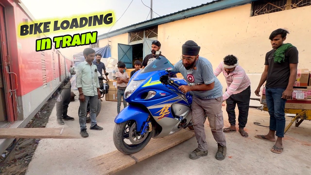 1st Time HAYABUSA ko Train mai load kiya!