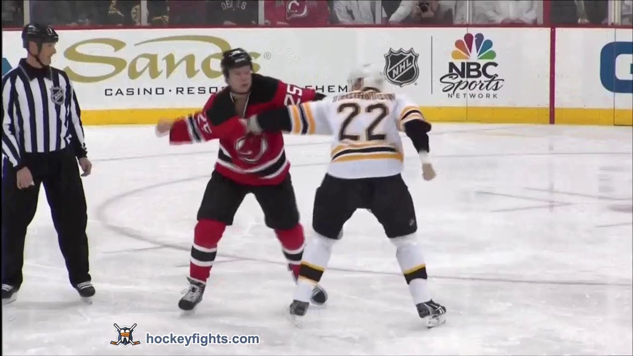 Shawn Thornton vs Cam Janssen Jan 4, 2012