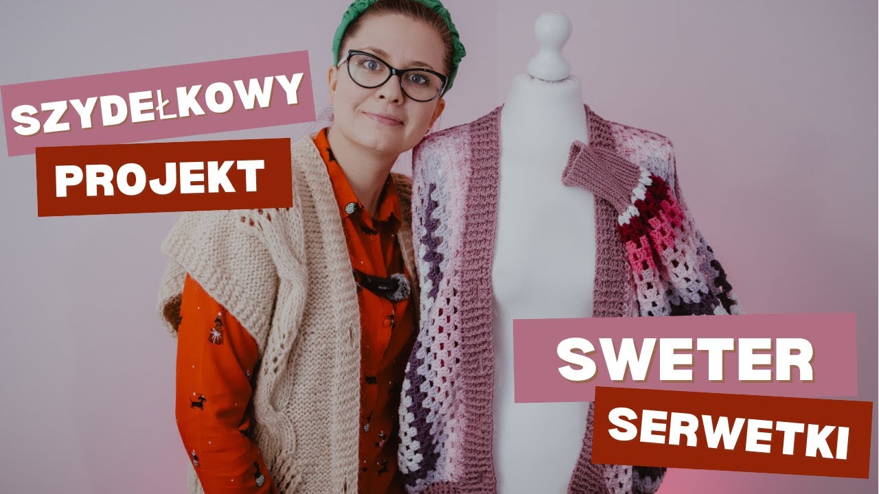Szydełkowy sweter z sercem i serwetki | Moje projekty końca 2025