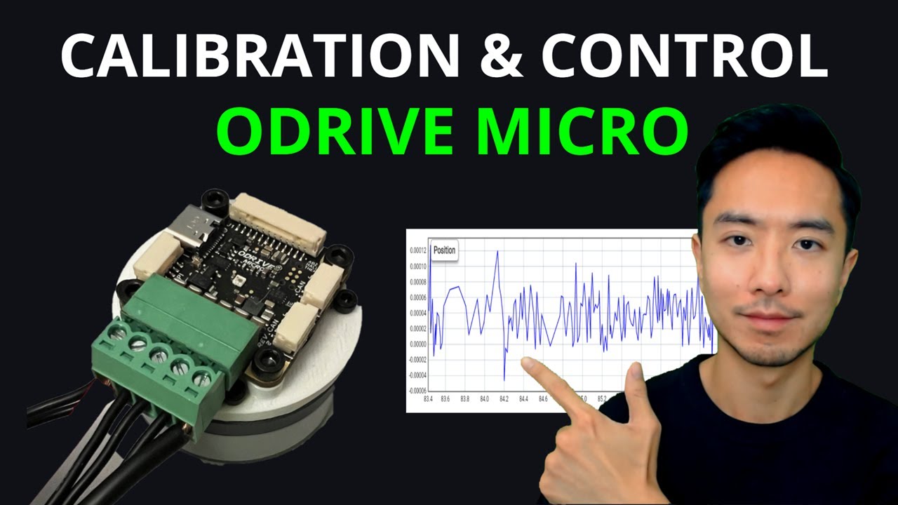 ODrive Micro Calibration, Magnet Mount, & BLDC Motor Control with Integrated Encoder using Web GUI
