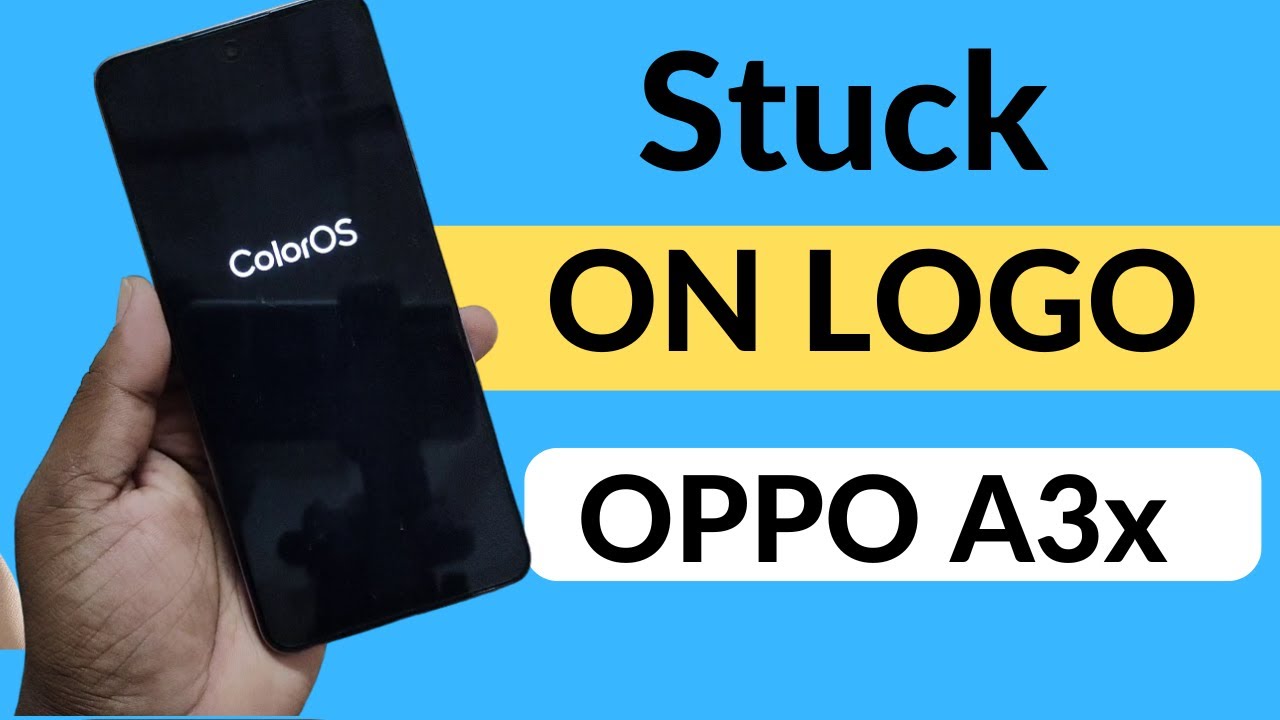 Oppo A3x Stuck On Logo Booting Issue Fix Without Pc | Oppo a3x Hanging Problem Fix