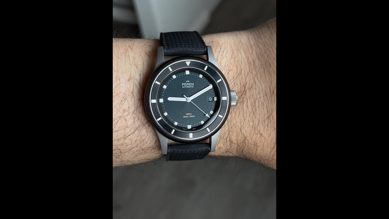 Peren Watch Co | NERA ROGUE | Swiss Made Automatic Dive Watch #swisswatch #divewatch #shorts