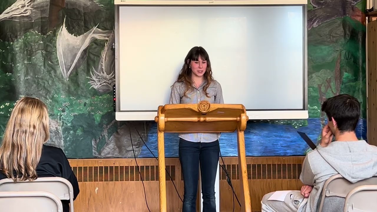 Liz Schooley Senior Speech at Waldorf School of Garden City