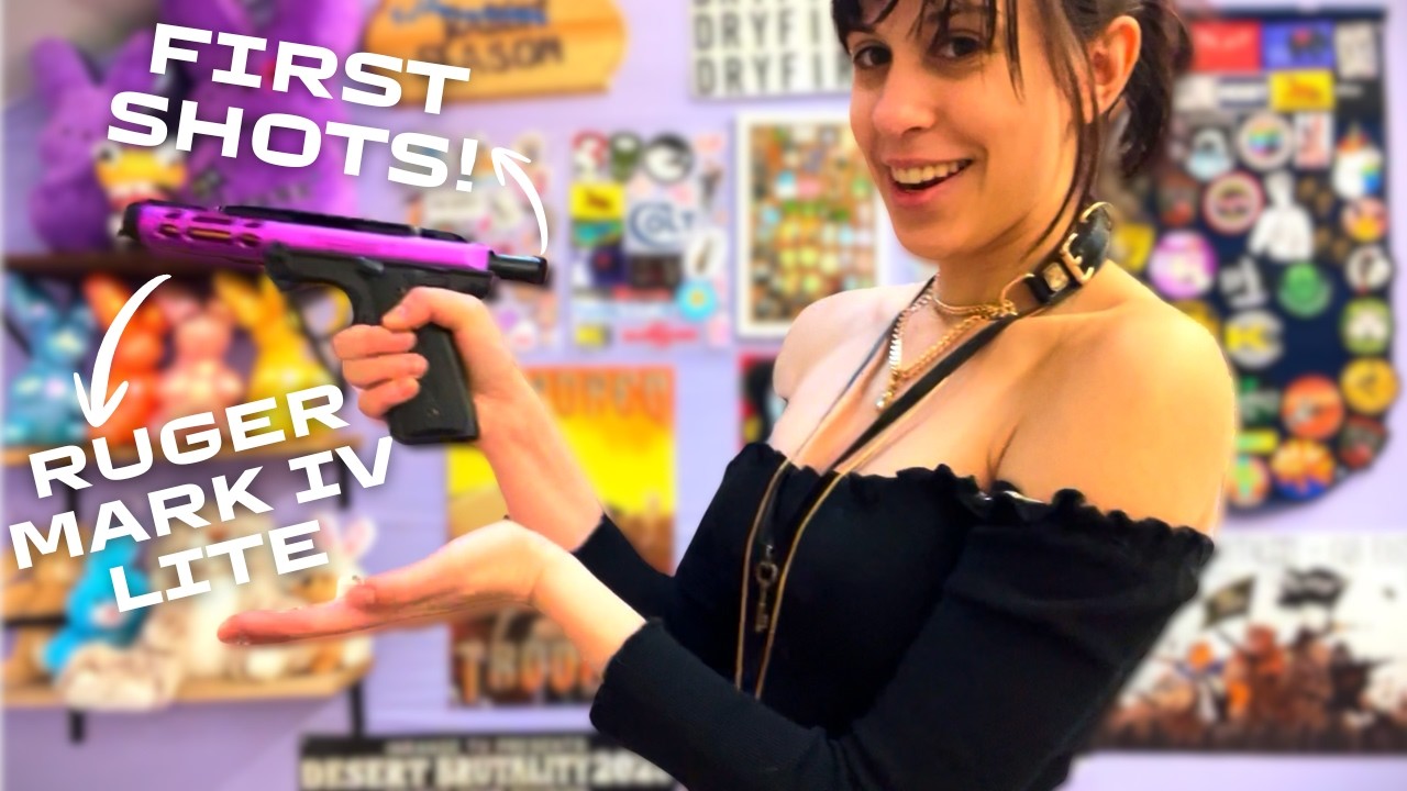 Gun Bunny Tries Ruger Mark IV Lite!