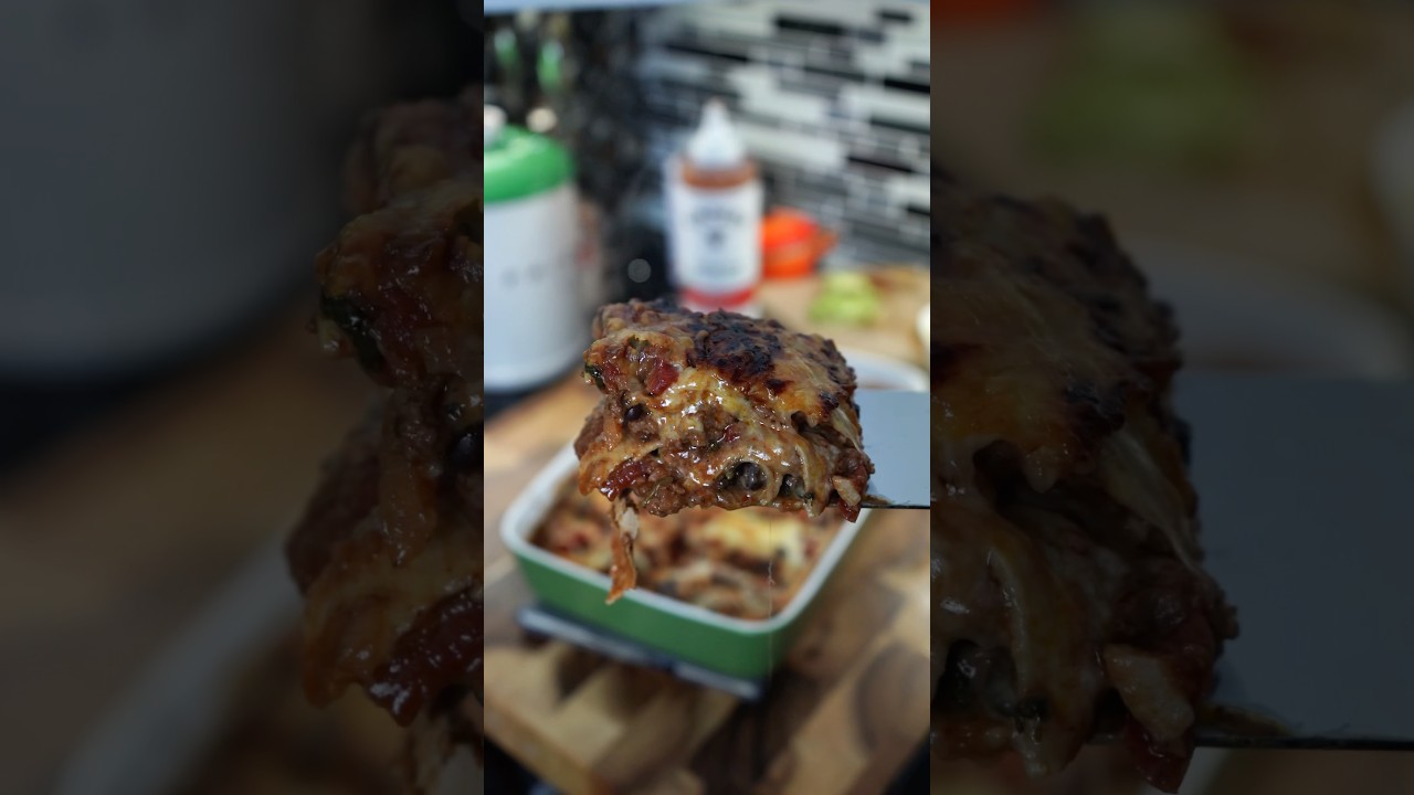 Accidental Enchilada Casserole: From Fail to Protein-Packed Perfection! #shorts #recipe