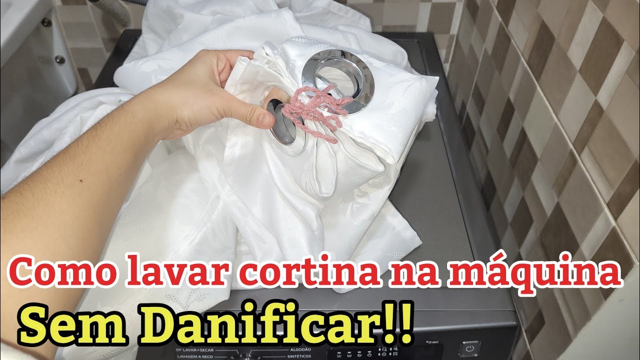 COMO LAVAR CORTINA NA MÁQUINA SEM DANIFICAR!!! depois disso nunca mais estraguei cortina🙌