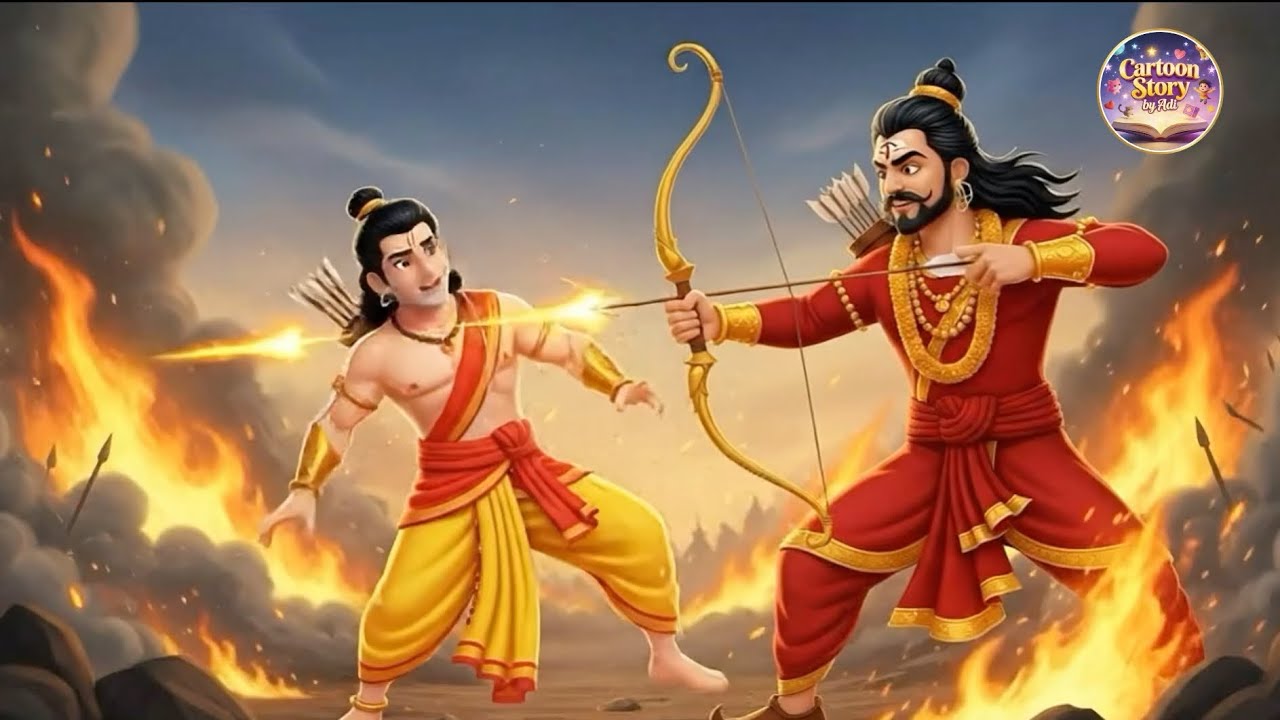 Hanuman Lifts Dronagiri Mountain! Epic Ramayana Story in 3D Cartoon 🌟 | Lakshman Sanjeevani Booti”