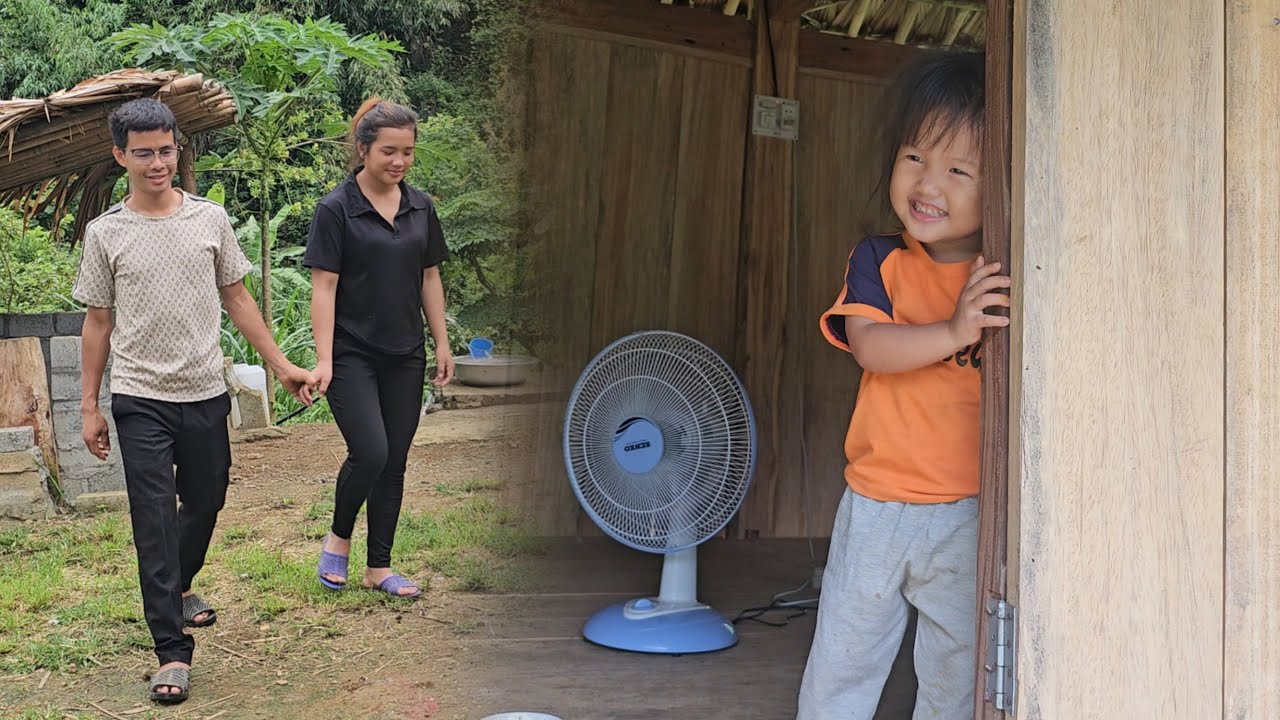 The mother and daughter went to catch bees, and the engineer came to visit the mother and daughter.