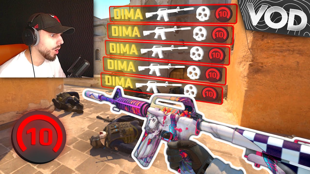 DIMA ABUSES THE M4A1 S ON T SIDE