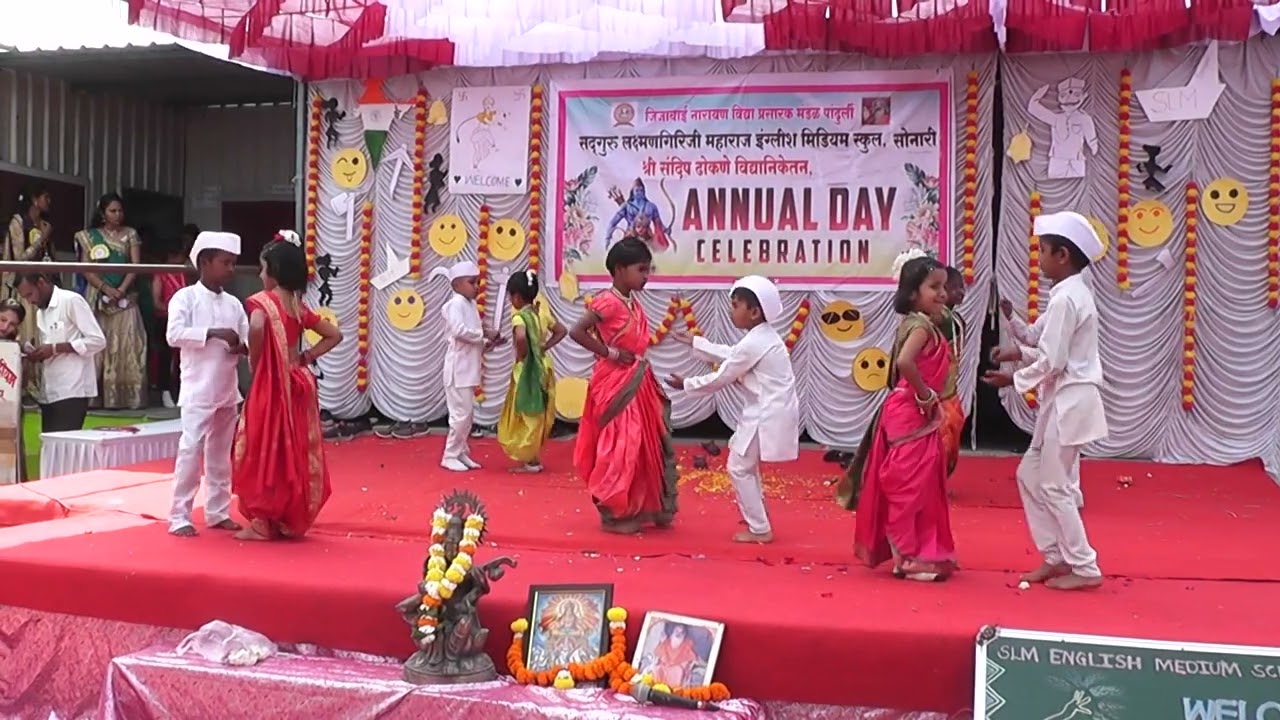 नऊवारी साडी पाहिजे -1st SLM SchooL, Sonari Annual Day-2024