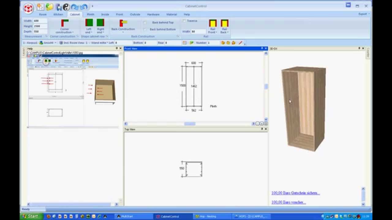 HOLZHER CabinetControl Software
