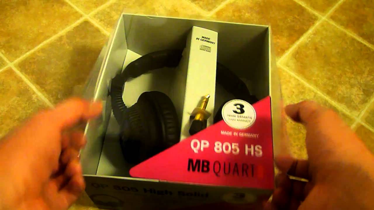 MB Quart QP-805hs headphones unboxing