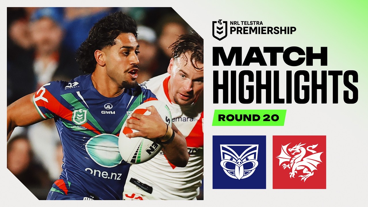 NRL 2026 | Warriors v Dragons | Match Highlights | Round 20