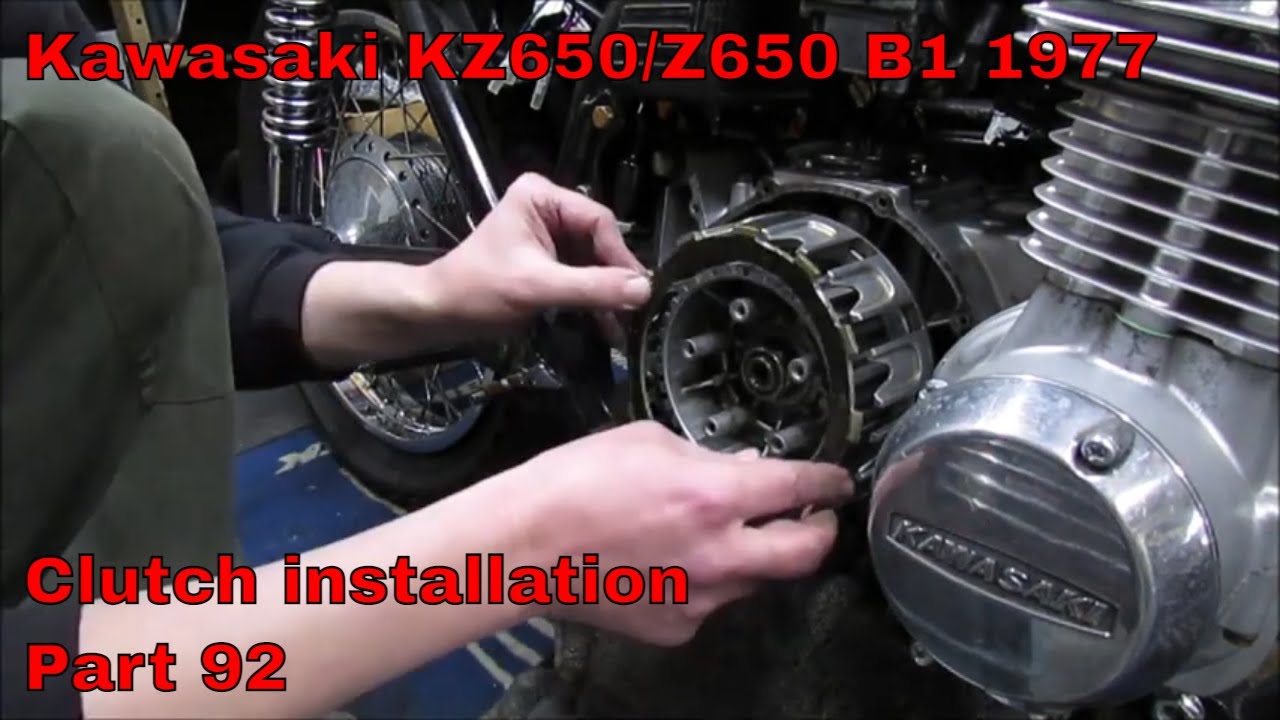 Kawasaki KZ650/Z650 B1 1977 - Установка сцепления - Часть 92