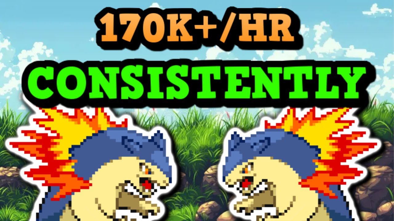 Leveling Typhlosions Is EASY & CONSISTENT Pokeyen (PokeMMO Money Making Guide)