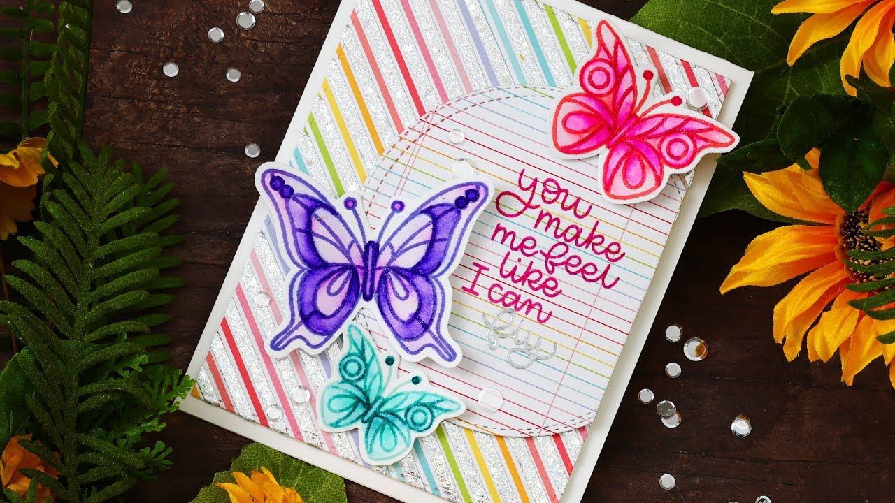 Foiling with Tape + Simon's Beautiful Day April 2018 Card Kit