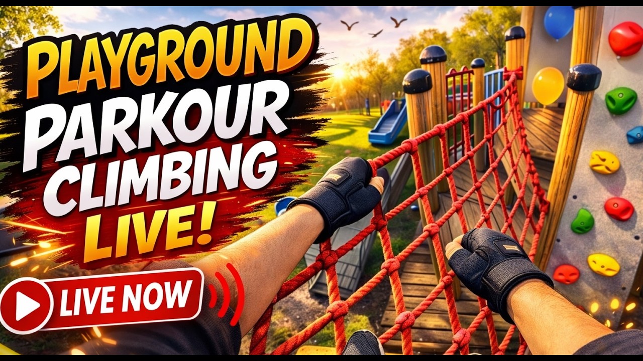 🔴 LIVE Crazy Parkour Playground Balloon Challenge in the Park!