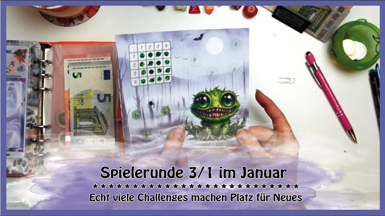 🖤💜 Spielerunde 3/1 im Januar | Echt viele Challenges machen Platz für Neues | Sparen mit Spaß 💜🖤