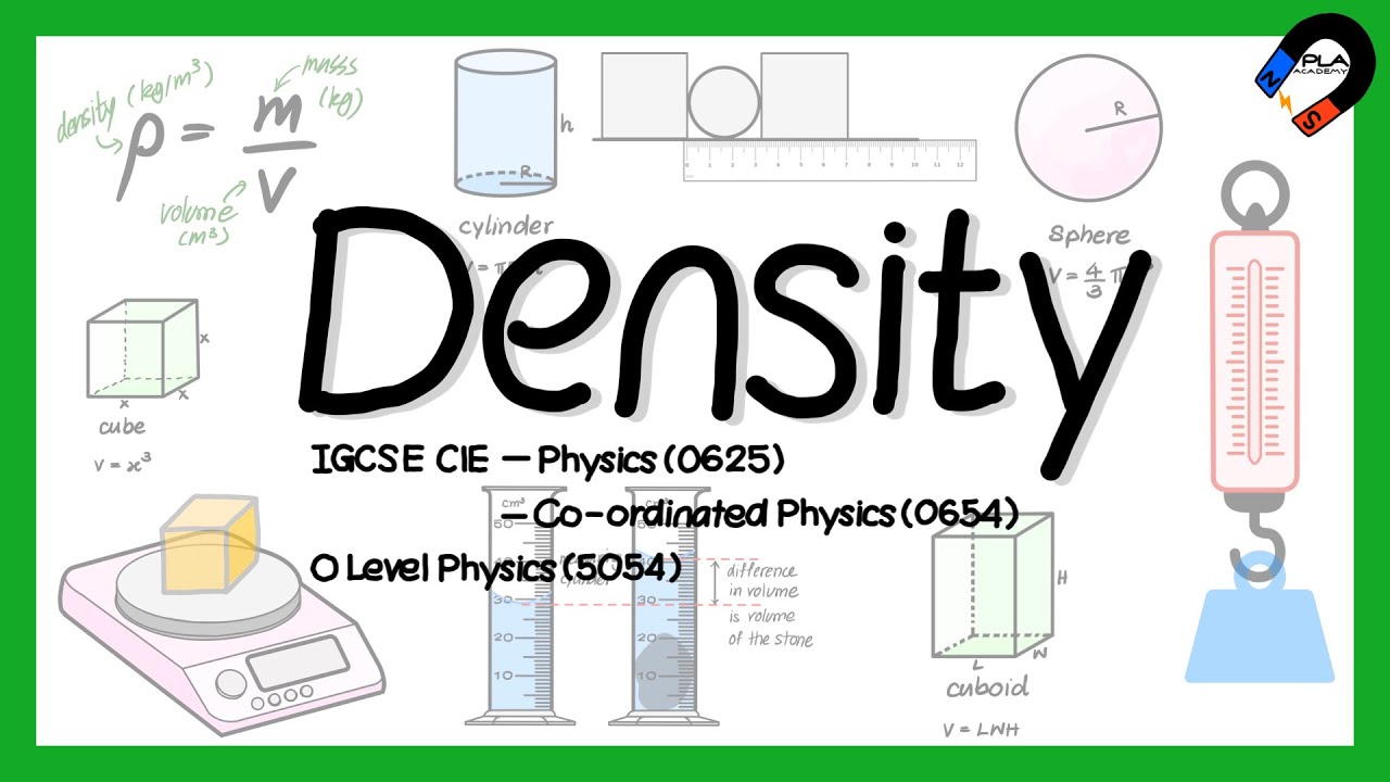 Density for IGCSE Physics, GCE O level Physics