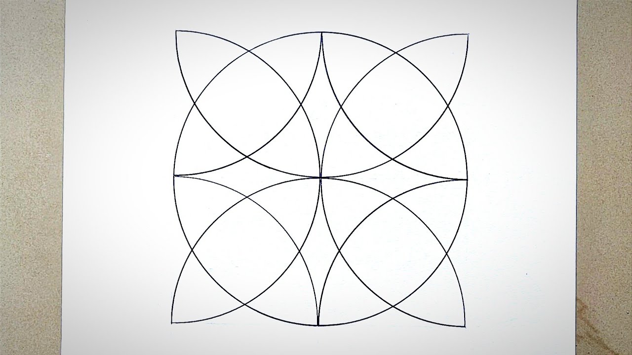 How to draw Easy Geometric Pattern | Simple Geometric Pattern By Compass and Scale | @learnart