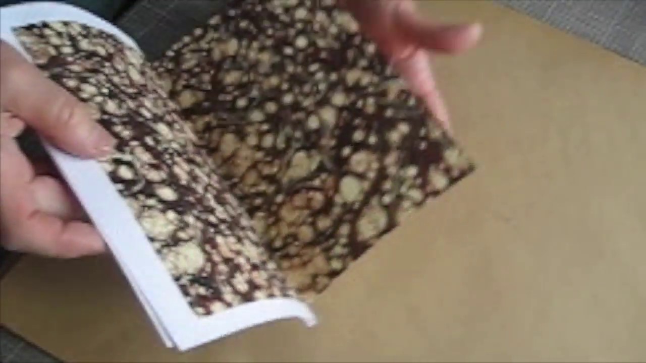 8. Leather Bindings:  'made' endpapers using paste