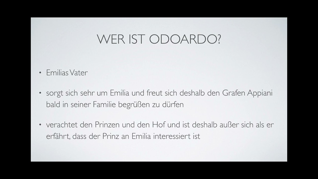 Wer trägt die Schuld am Tod von Emilia Galotti? - Lernvideo