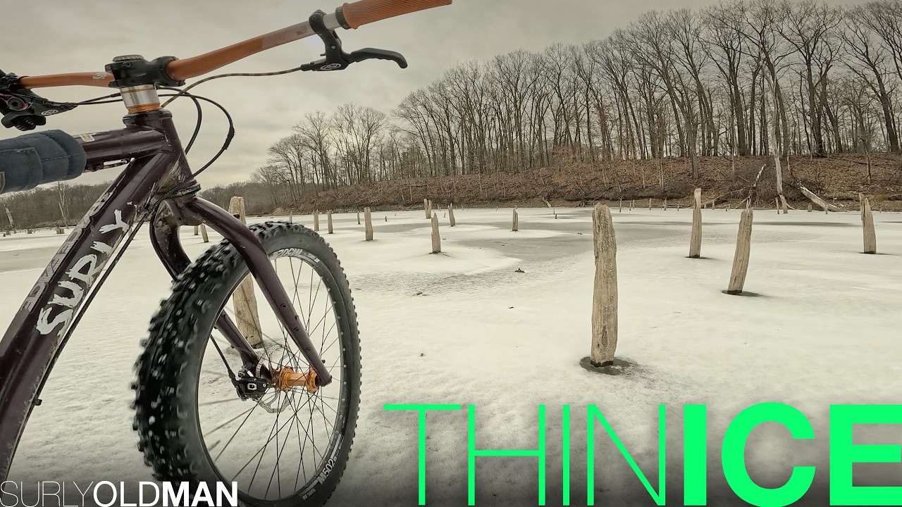 Riding thin Ice at Alum Creek!