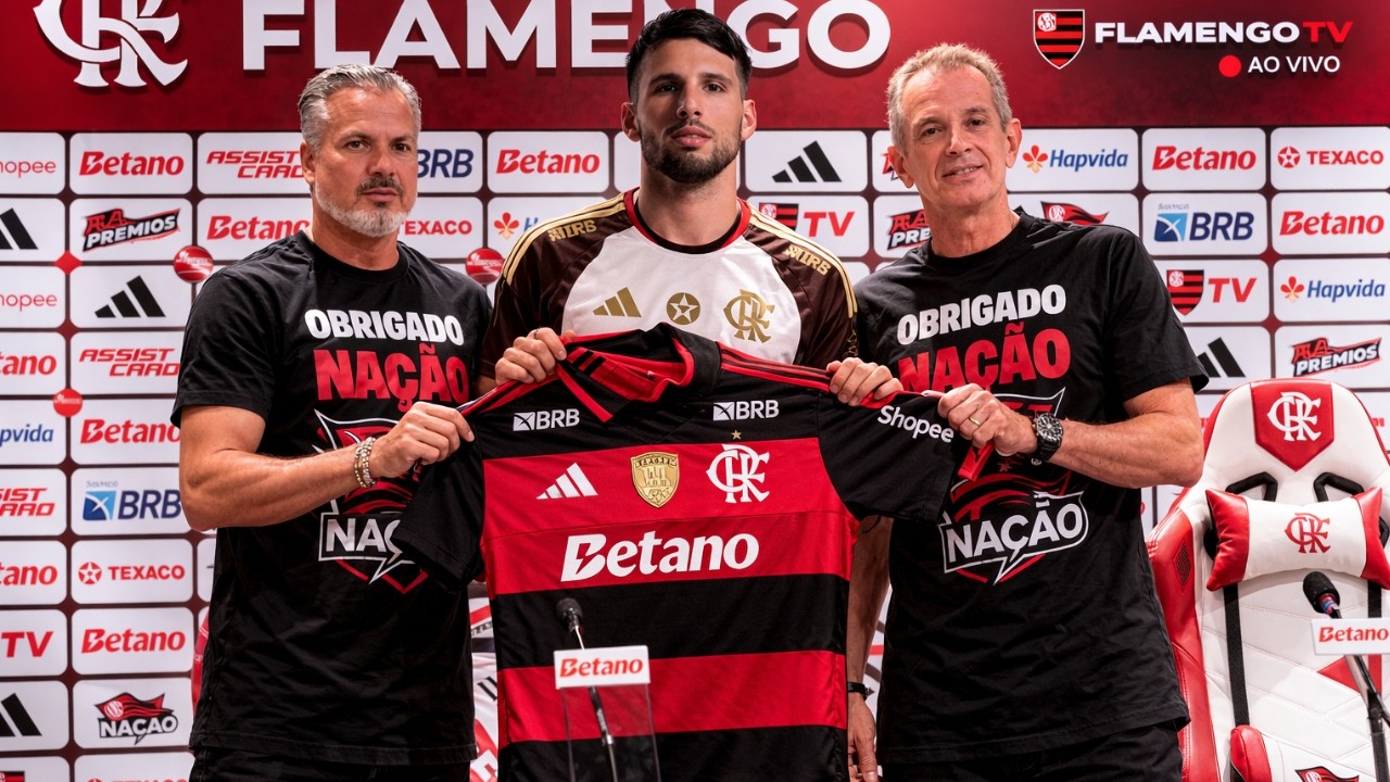VEJA AGORA APRESENTA&Ccedil;&Atilde;O DE CALLERI NO FLAMENGO