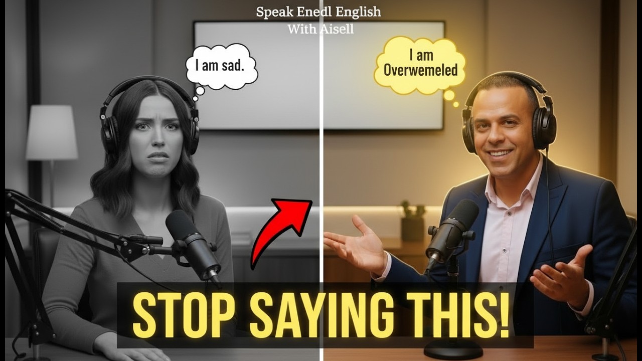 Stop Saying I'm Sad 🚫 Podcast to Improve English Speaking
