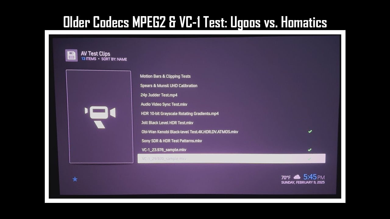 Older Codecs MPEG2 & VC-1 Test with CoreELEC Boxes