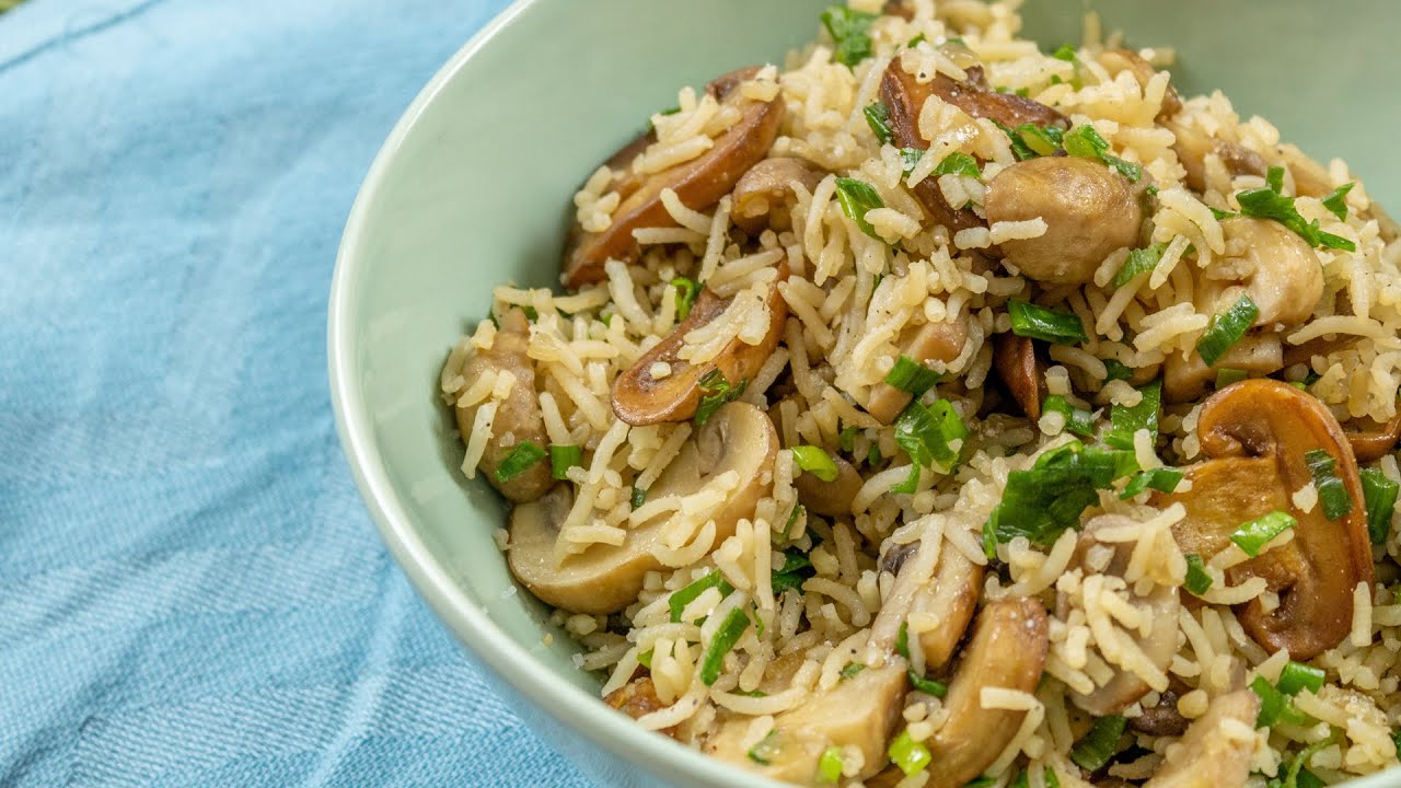طريقة عمل رز بالماشروم
