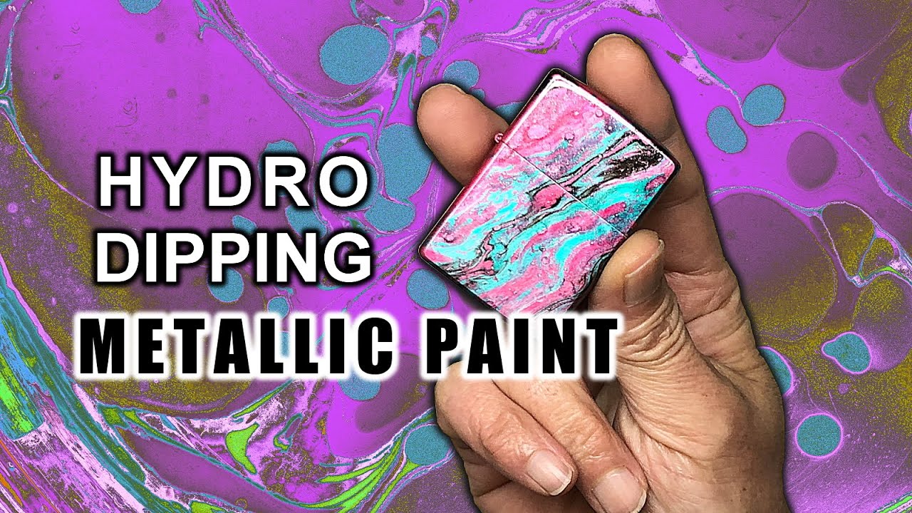 Перенос поверхности воды одноразовым стаканом! зажигалка zippo / окунающая краска