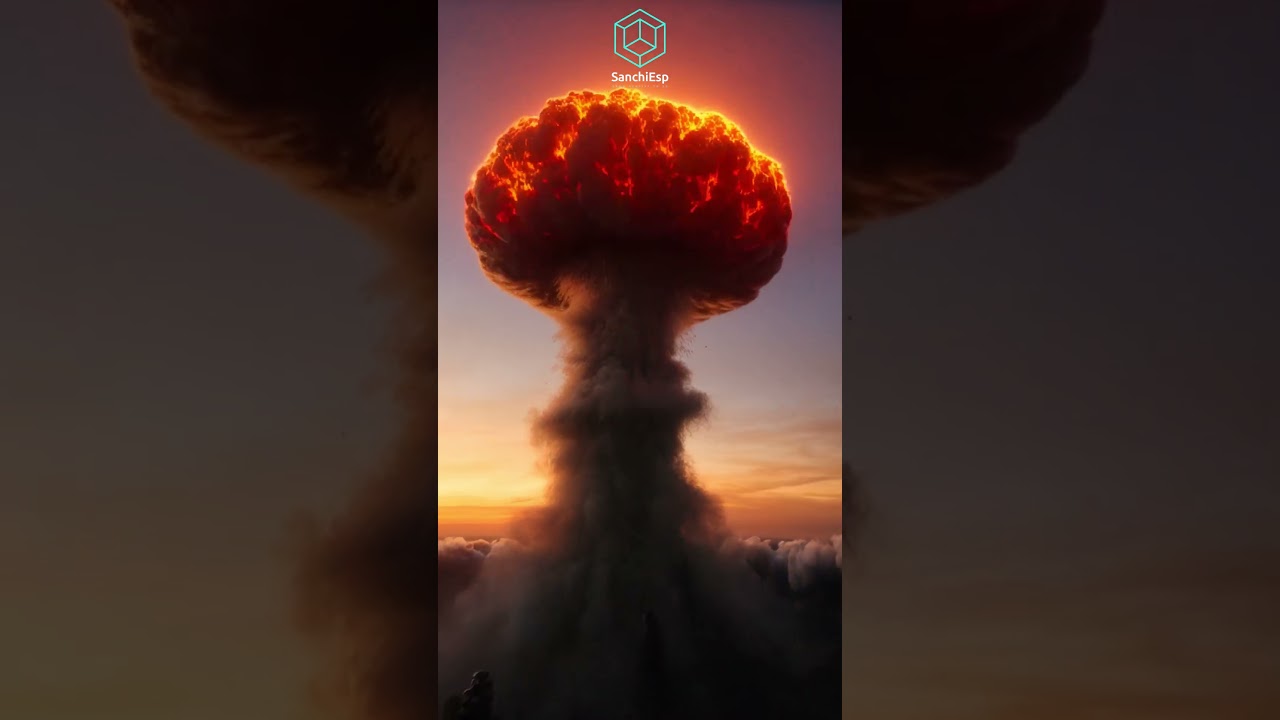 💥 Cinematic Nuclear Explosion &ndash; From Blinding Flash to Mushroom Cloud 🌪️