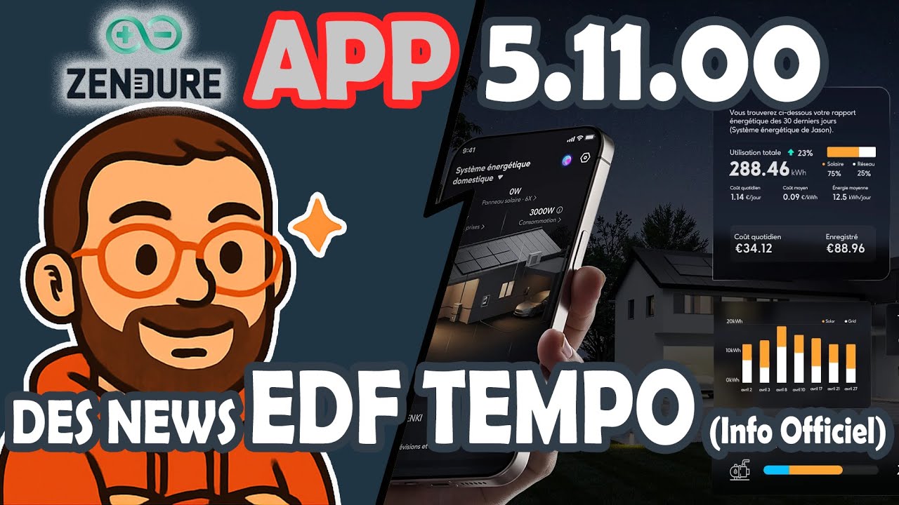 🚨 ZENDURE nouvelle app, info EDF TEMPO , nouvelles fonctions, nouvelle ère !