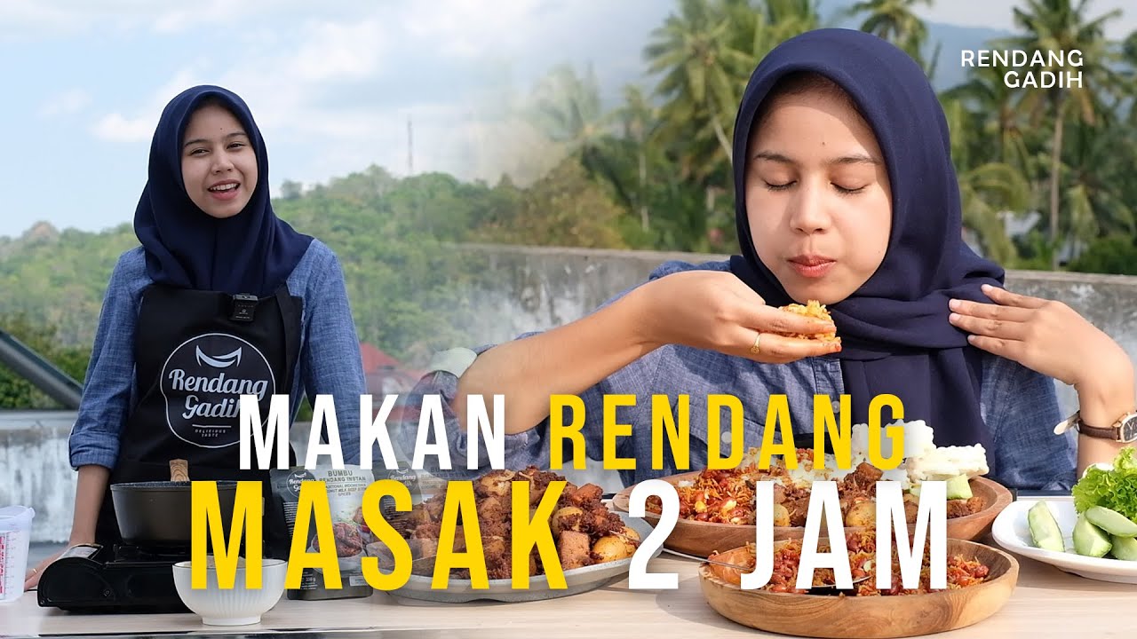 MAKAN RENDANG MASAK 2 JAM